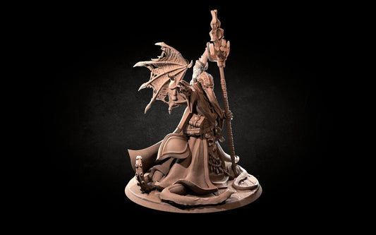 Kerioth, Cultist Leader Corrupted | TABLETOP SCALE | D&D TTRPG Miniature | Bite the Bullet | Unpainted, Unplated Resin 8k