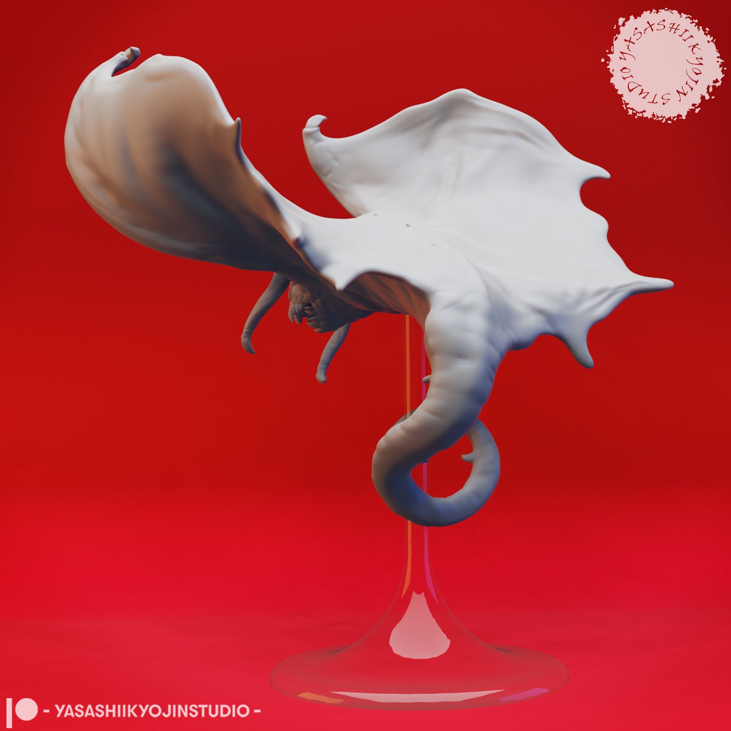Cloaker | TABLETOP SCALE | D&D TTRPG Monster Miniature | Yasashii Kyojin Studio