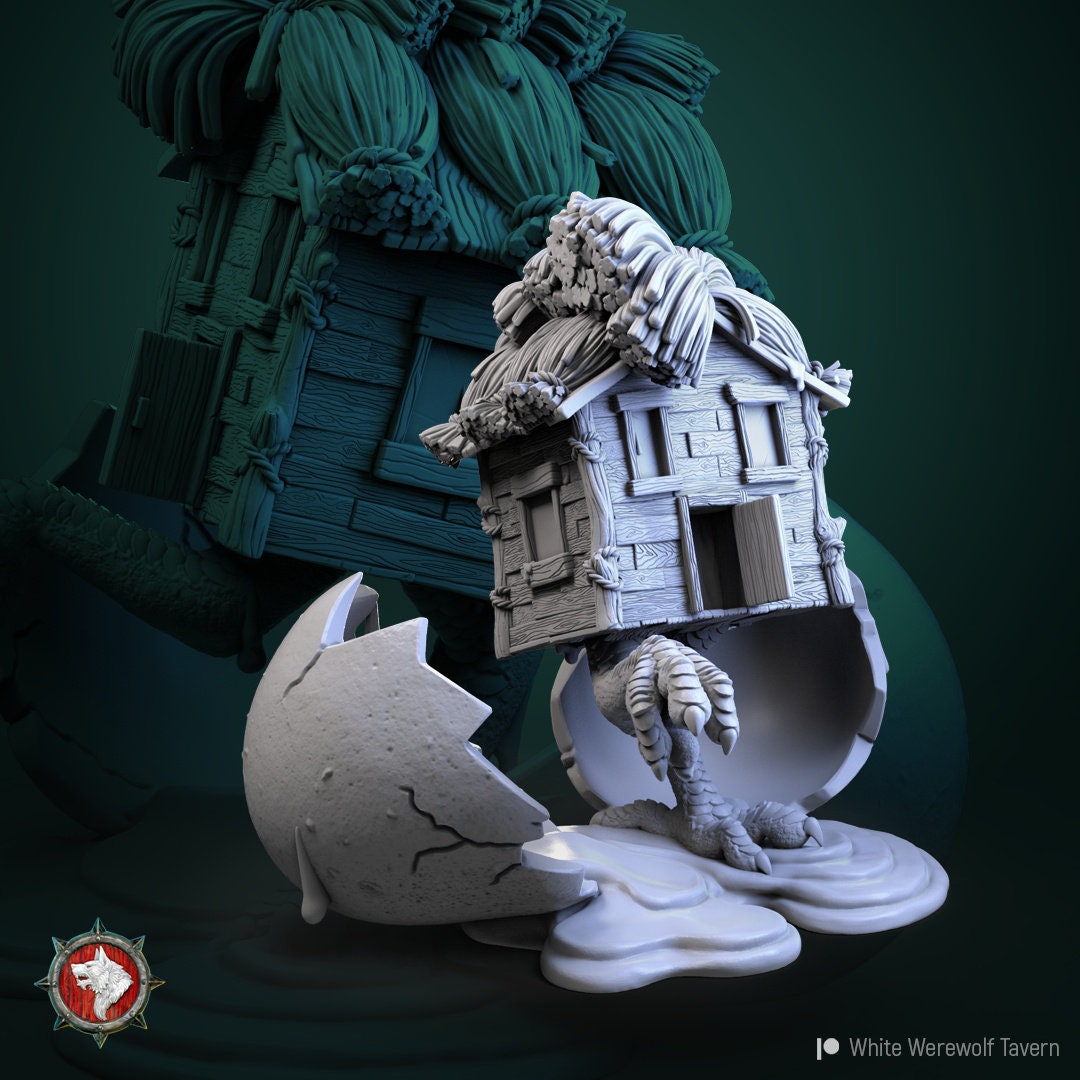Babkas Baby Hut | TABLETOP SCALE | D&D TTRPG Miniature | White Werewolf Tavern