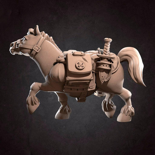 Pony | TABLETOP SCALE | D&D TTRPG Pathfinder Miniature | Bite the Bullet