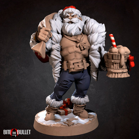 Exotic Sexy Santa Klaus | Pinup Model Miniature | Bite the Bullet