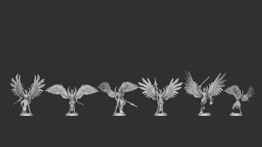 Celestial Knights | TABLETOP SCALE | TTRPG Miniature | White Werewolf Tavern