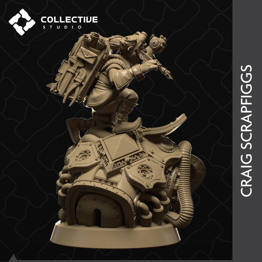 Craig Scrapfiggs, Gnome Artificer | Tabletop Gaming Mini or Display Figure | Collective Studio