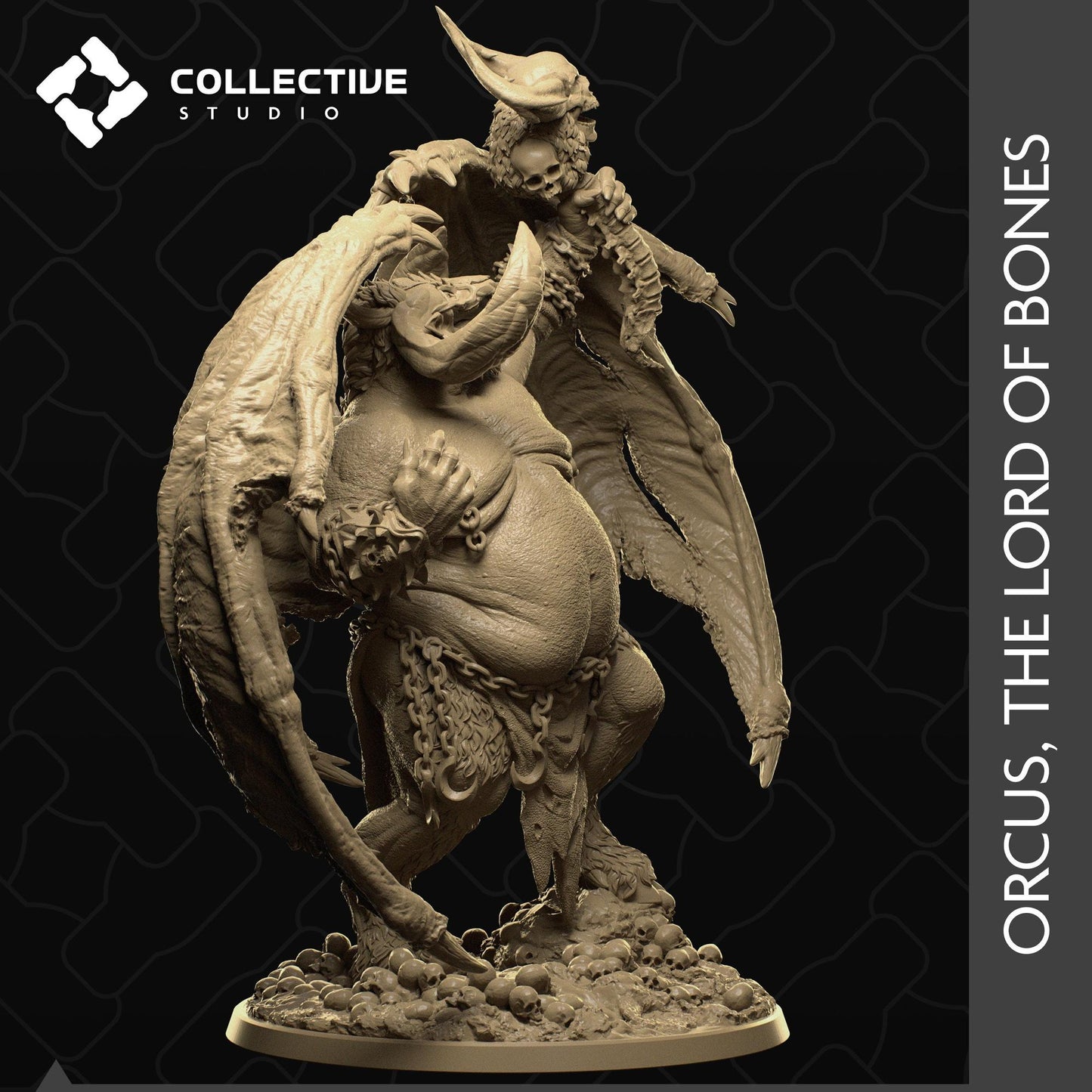 Orcus The Lord Of Bones, Demon Lord | D&D Tabletop Gaming Mini or Display Figure | Collective Studio