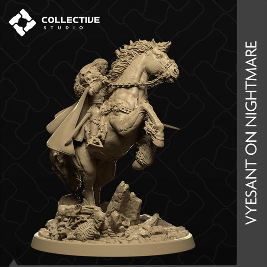Vyesant on Nightmare | Strahd von Zarovich | Tabletop Gaming Mini or Display Figure | Collective Studio