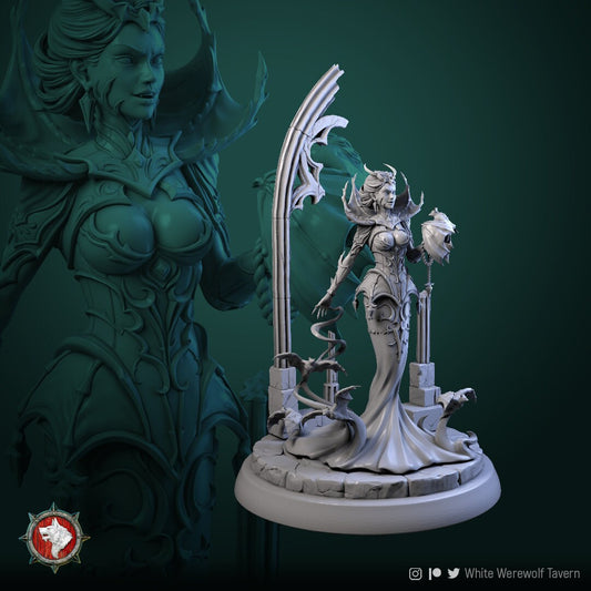 Mistress of Blood | TTRPG Miniature | White Werewolf Tavern | Unpainted, Unplated Resin 8k
