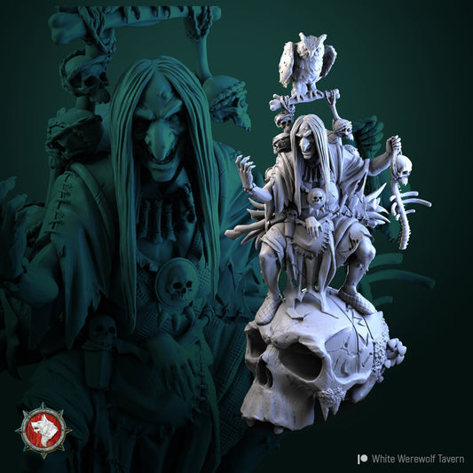 Ruth Braineater Hag | TTRPG Miniature | White Werewolf Tavern | Unpainted, Unplated Resin 8k