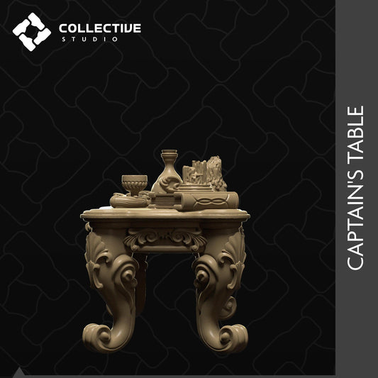 Captain Table | D&D Scatter Miniature | Collective Studio