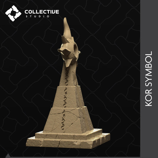 Kor Symbol | D&D Scatter Miniature | Collective Studio