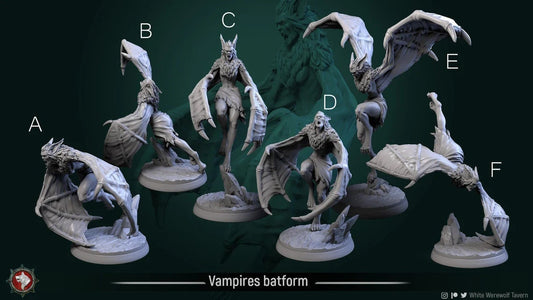 Vampires Batform | TABLETOP SCALE | TTRPG Miniature | White Werewolf Tavern
