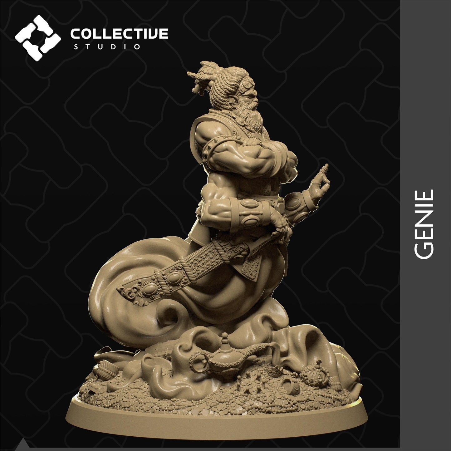 Genie | Tabletop Gaming Mini or Display Figure | Collective Studio