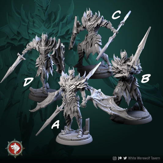 Dark Knights | TABLETOP SCALE | D&D TTRPG Miniature | White Werewolf Tavern