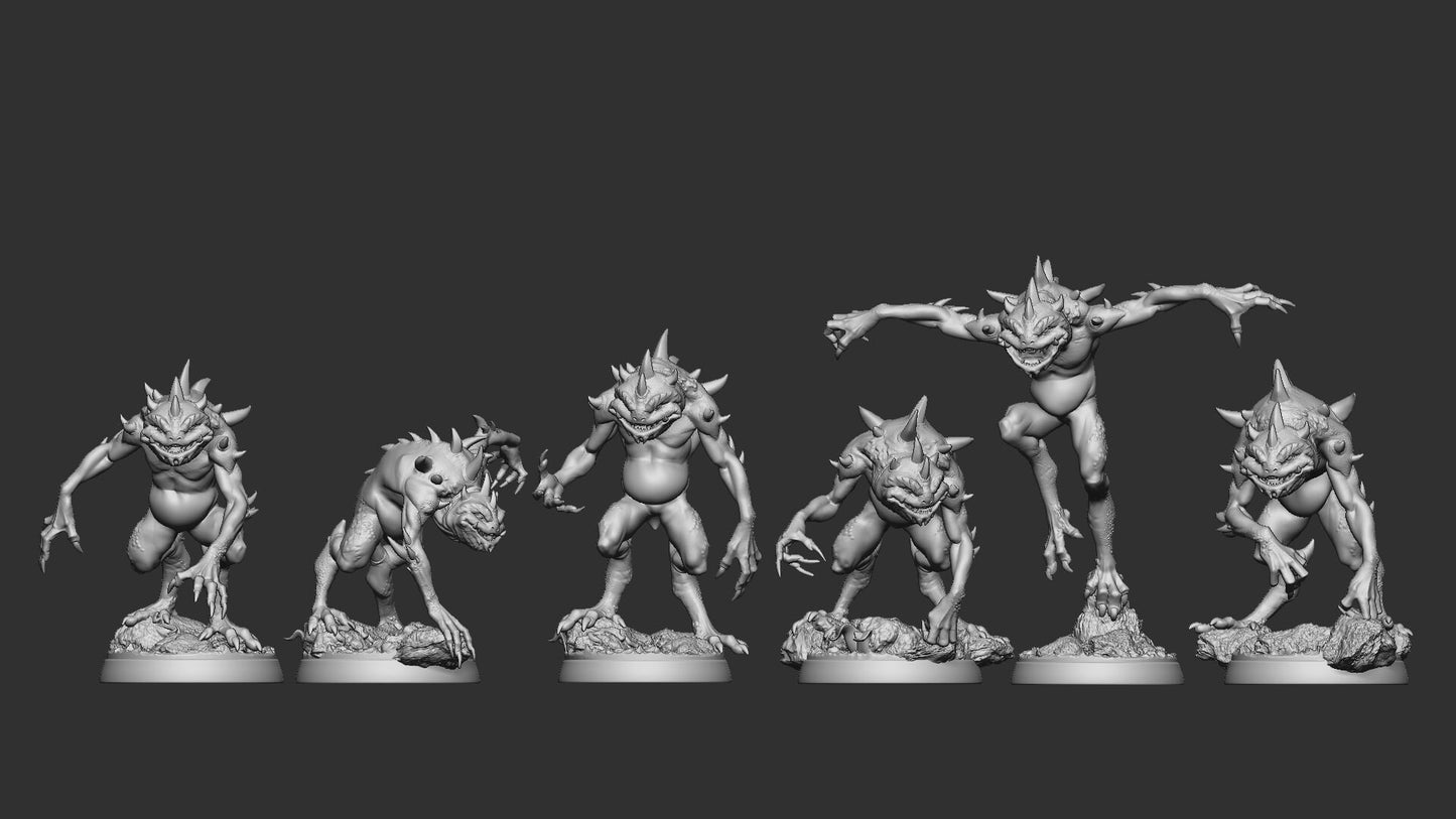 Slaads | TABLETOP SCALE | D&D TTRPG Miniature | White Werewolf Tavern