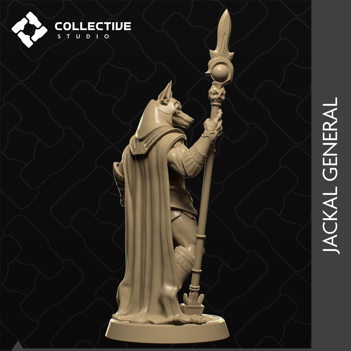 Jackal General | Tabletop Gaming Mini or Display Figure | Collective Studio