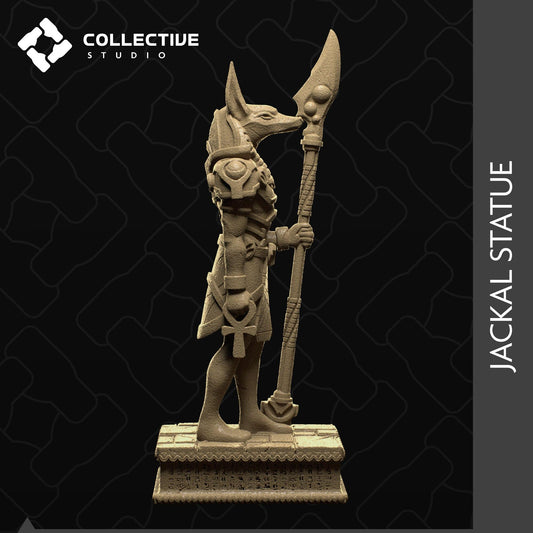 Jackal Statue, Ancient Egypt Decoration | D&D Scatter Miniature | Collective Studio