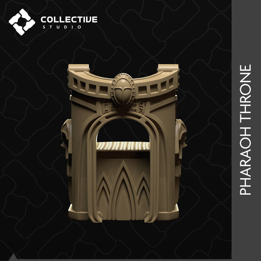 Pharaoh Throne | D&D Scatter Miniature | Collective Studio