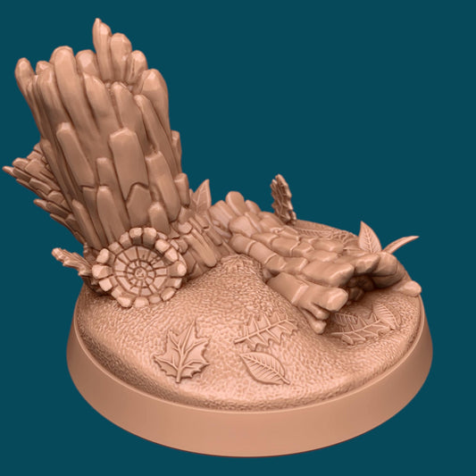 Forest Tracking Bases | TTRPG Miniature Sculpted Base | Awkward Penguin's Minis