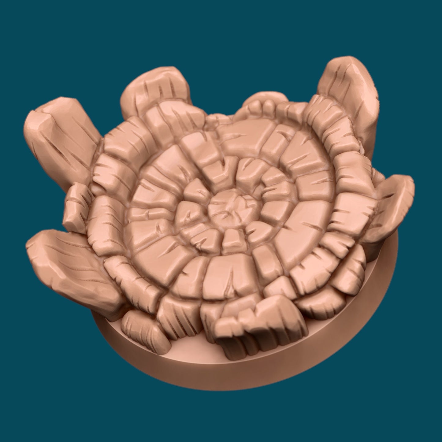 Forest Tracking Bases | TTRPG Miniature Sculpted Base | Awkward Penguin's Minis