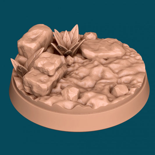 Ruins Bases | TTRPG Miniature Sculpted Base | Awkward Penguin's Minis