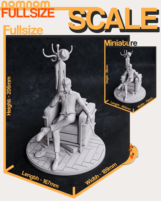 Suave Spy Family Man | Resin Garage Kit Figure Anime Fan Art | Nomnom Figures