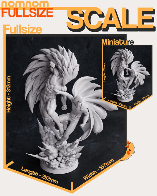 One Punch Fight | Resin Garage Kit Figure Anime Manga Fan Art | Nomnom Figures