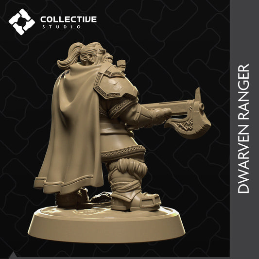 Dwarven Ranger | Tabletop Gaming Mini or Display Figure | Collective Studio