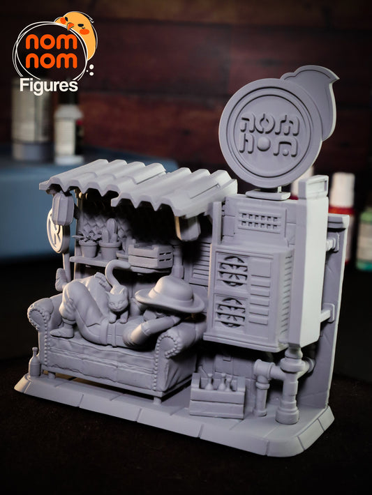 Chibi Stray Kitty | Resin Garage Kit Figure Video Game Fan Art | Nomnom Figures