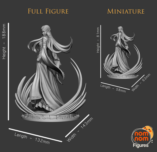 Powerful Princess | Resin Garage Kit Figure Video Game Fan Art | Nomnom Figures