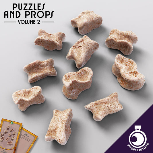Knucklebones | TTRPG LARP Gaming Prop | Puzzles & Props