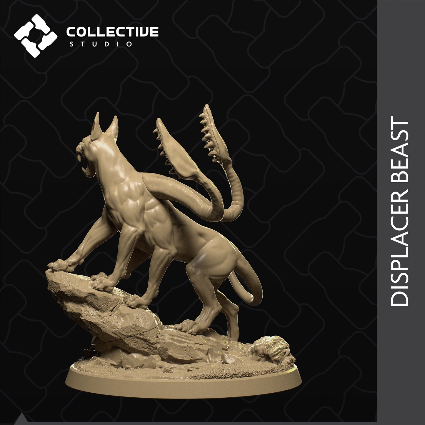 Displacer Beast, Cat | Tabletop Gaming Mini or Display Figure | Collective Studio