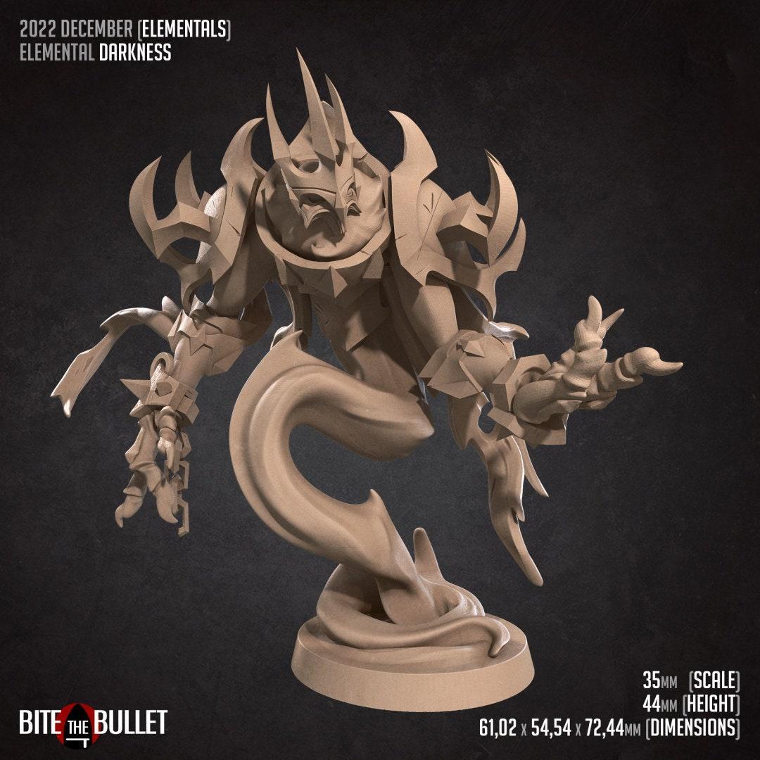 Elemental Darkness | TABLETOP SCALE | D&D TTRPG Miniature | Bite the Bullet