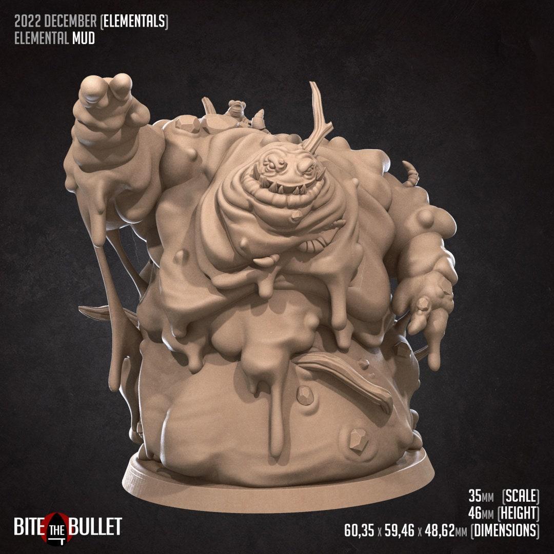 Elemental Mud | TABLETOP SCALE | D&D TTRPG Miniature | Bite the Bullet
