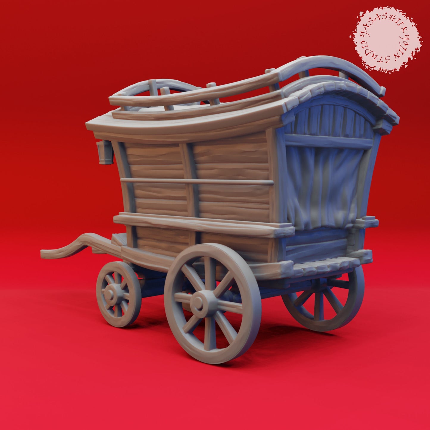Mimic Wagon | TABLETOP SCALE | D&D TTRPG Miniature | Yasashii Kyojin Studio