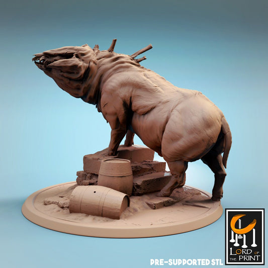 Corrupted Pigs | TABLETOP SCALE | TTRPG Monster Miniature | Rescale Miniatures