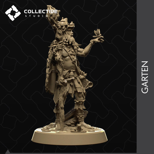 Garten, Druid, Wild Shape, Giant Frog | Tabletop Gaming Mini or Display Figure | Collective Studio
