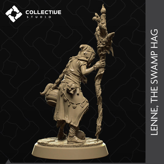 Lenne, Swamp Hag | Tabletop Gaming Mini or Display Figure | Collective Studio