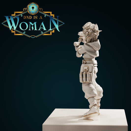 Goblin Alchemist | D&D TTRPG Miniature | DnD Is A Woman | NO BASE