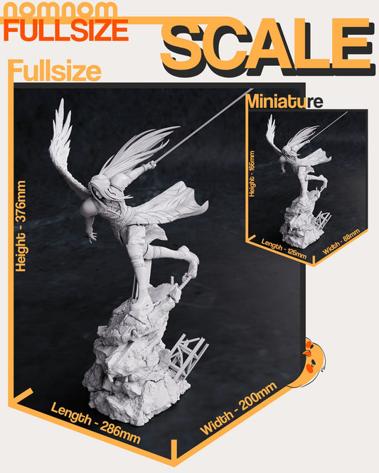 One-Winged Angel | Resin Garage Kit Figure Game Fan Art | Nomnom Figures
