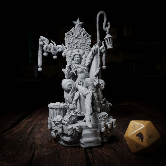 Lady of the Winter Gale | Tabletop or Display Scale | TTRPG D&D Miniature | Cripta Studios