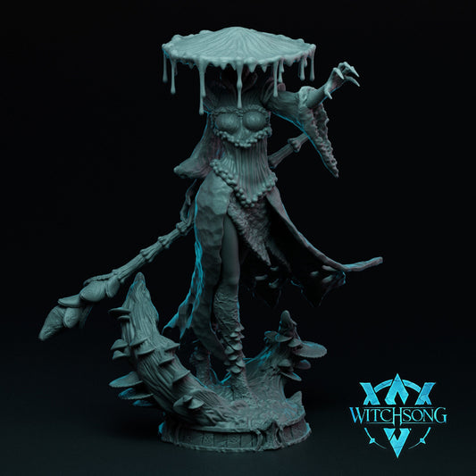 The Fungal Queen | TABLETOP SCALE | D&D TTRPG Monster Miniature Statue | Witchsong Miniatures