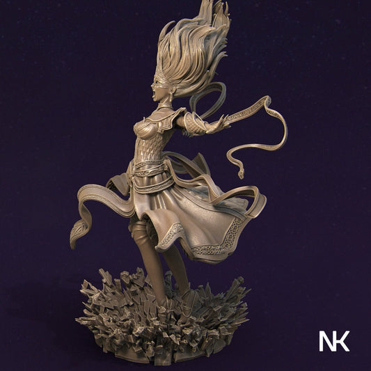 Lyndra the Archmage | Garage Resin Kit Statue | D&D TTRPG Fantasy Miniature | Nerikson