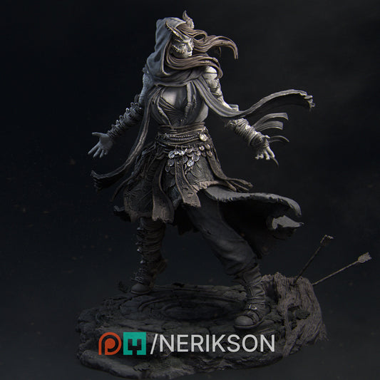 Rowena, the Wild Sorceress | Garage Resin Kit Statue | D&D TTRPG Fantasy Miniature | Nerikson
