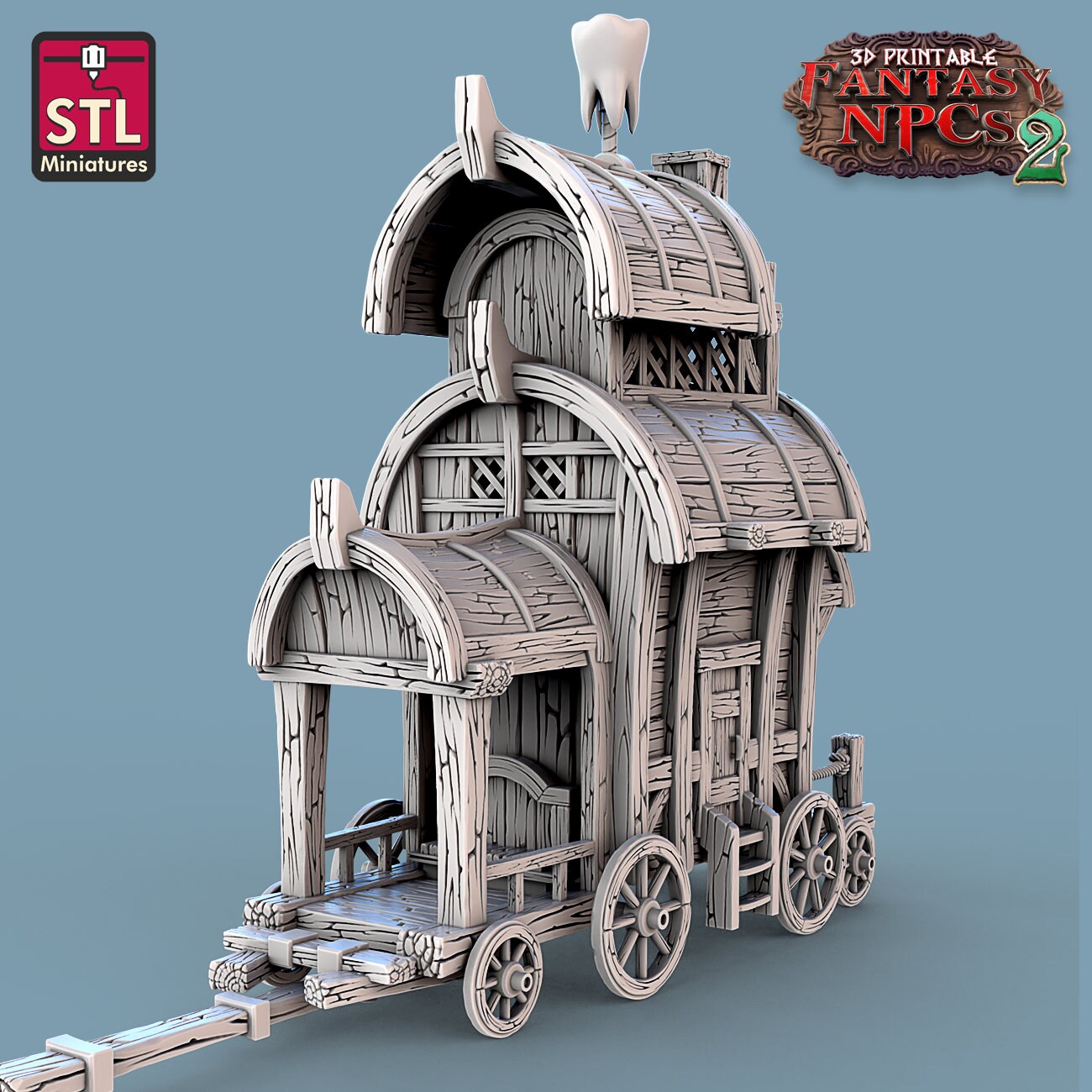 Dentist NPC Set | Tabletop Scale | D&D TTRPG Miniature | STL Miniatures