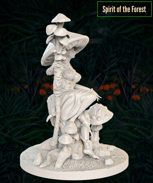 Spirit of the Forest | Tabletop Gaming or Display Miniature | BigMiniSculpting