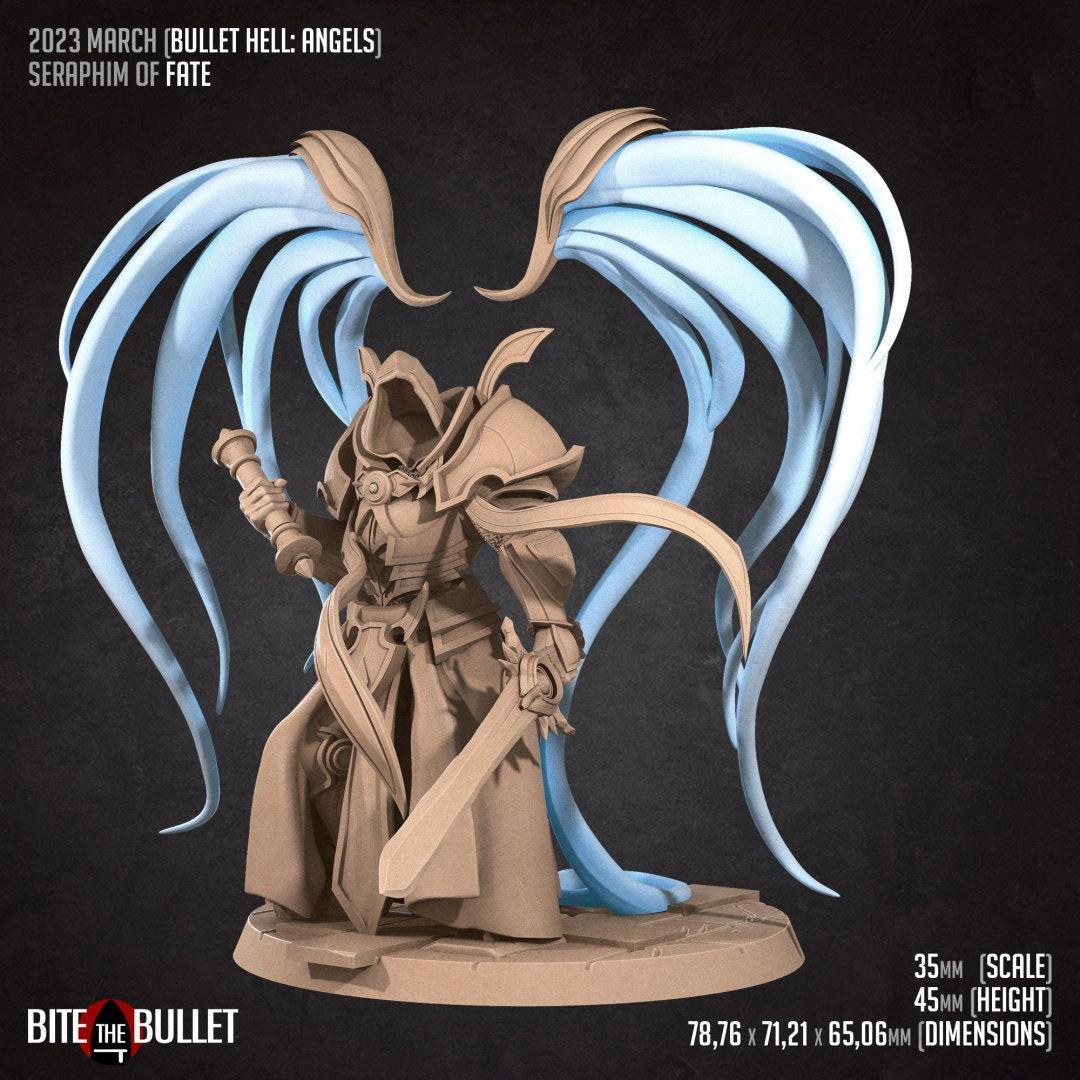 Bullet Hell, Seraphim of Fate | D&D TTRPG Miniature | Bite the Bullet