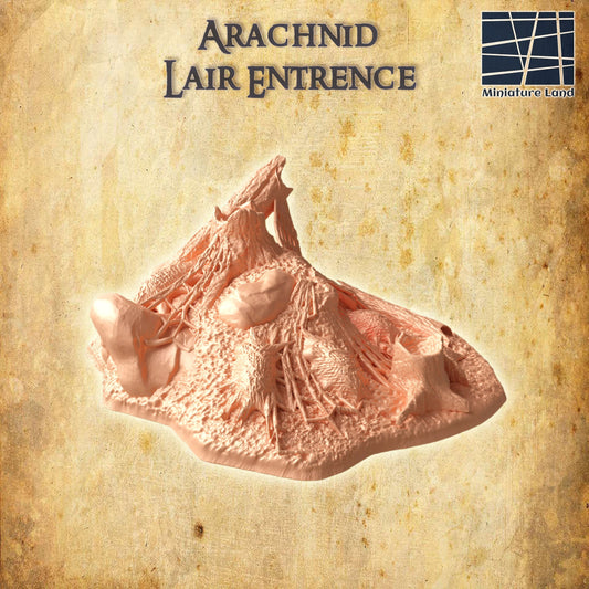 Arachnid Layer Entrance | D&D TTRPG Playable 3D Printed Building Terrain Scenery | MiniatureLand