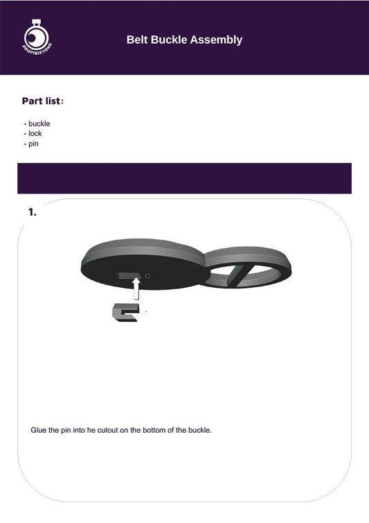 Belt Buckle of Intelligence | TTRPG LARP Gaming Prop | Puzzles & Props