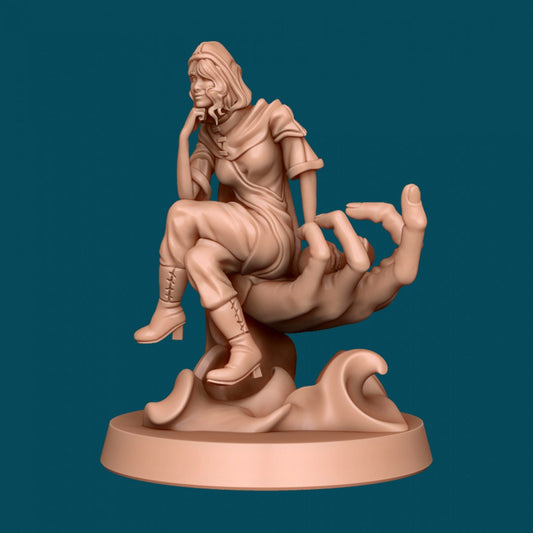 Vivienne a Witty Wiz | D&D TTRPG Miniature | Awkward Penguin Minis