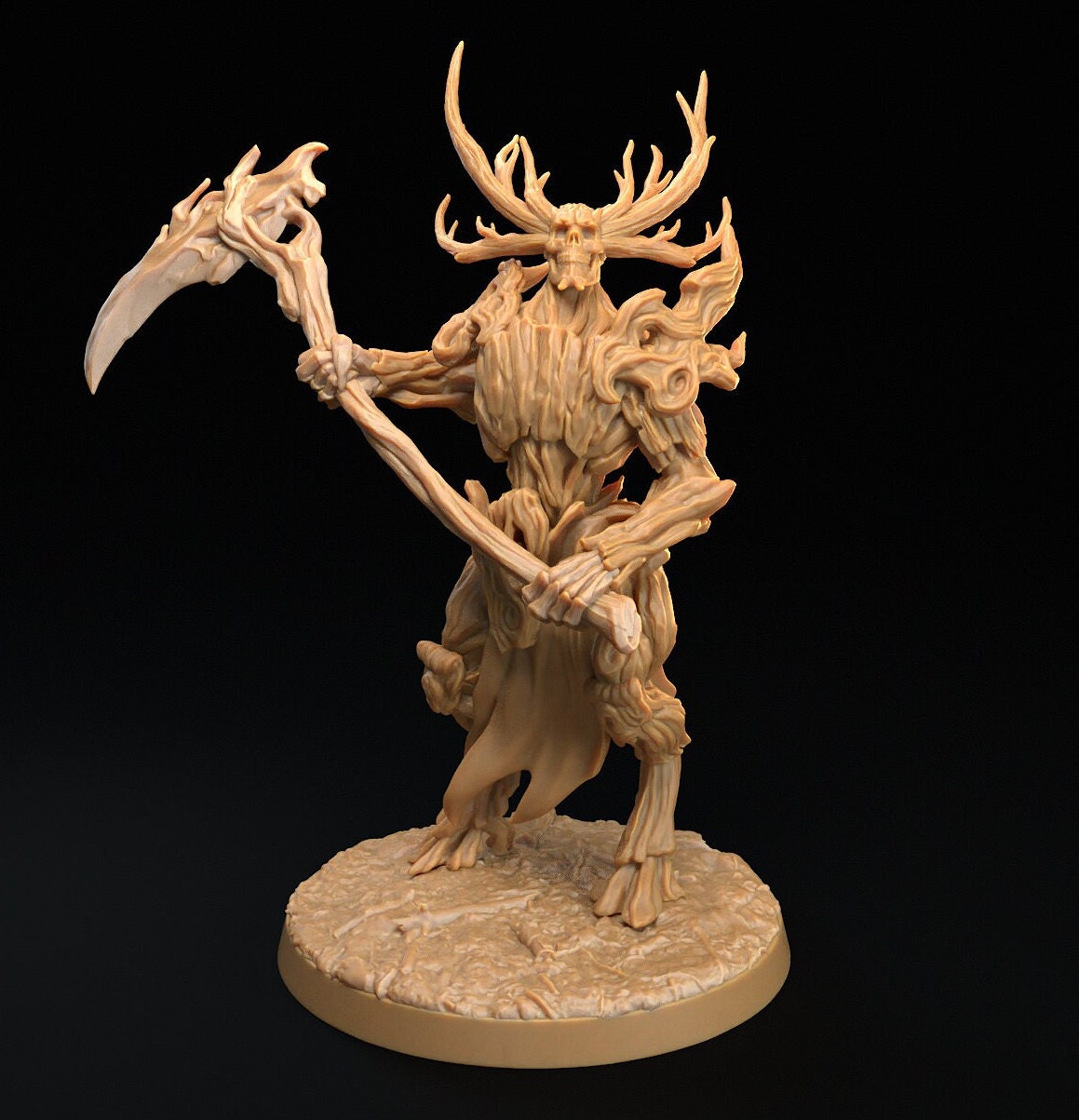Dark Wardens Forest Satyr Faun Skeletons | D&D Monster Miniature | The Dragon Trappers Lodge | Unpainted, Unplated Resin 8k