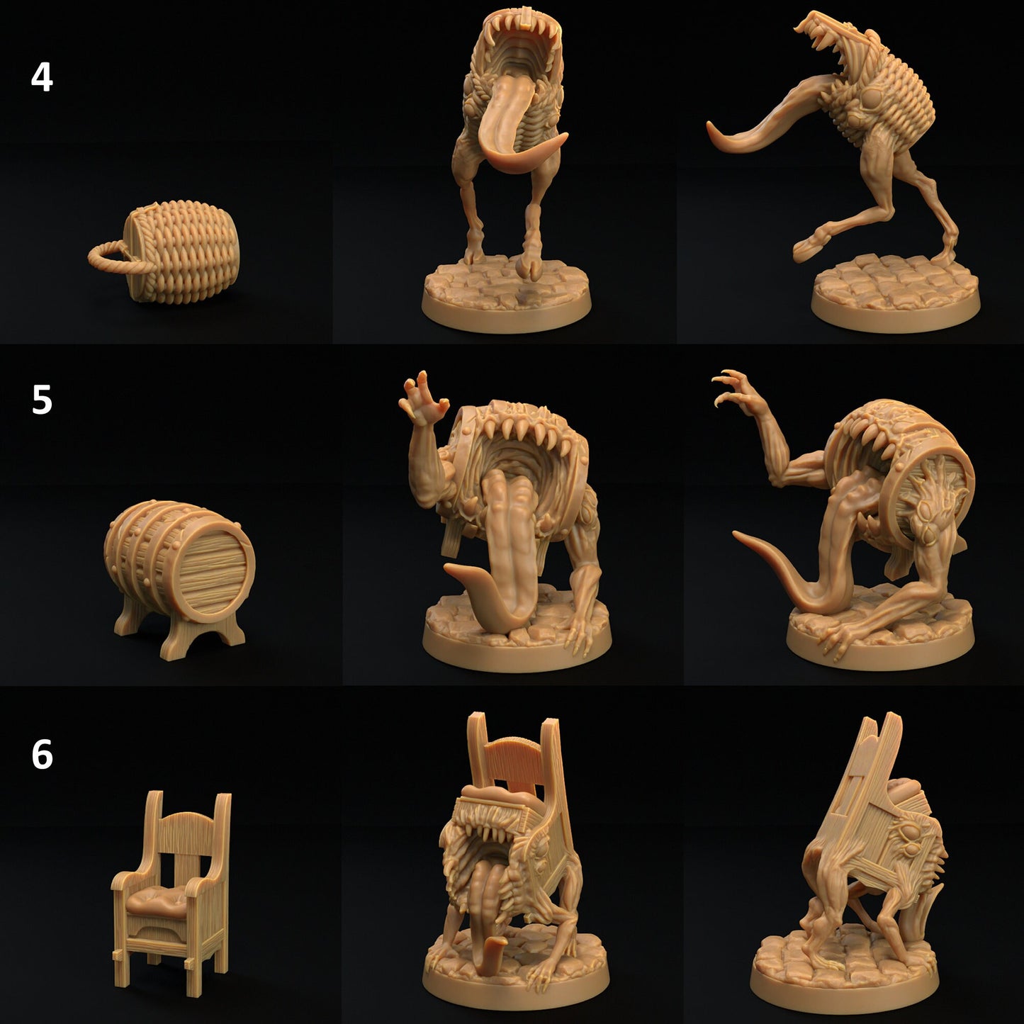 It Was a Mimic All Along! "Ordinary" Objects | D&D Miniature | TABLETOP SCALE | The Dragon Trappers Lodge | Unpainted, Unplated Resin 8k